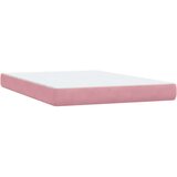 Box spring postelja z vzmetnico roza 80x220 cm žamet, (21791022) | Shoptok.si