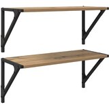 Police na zidu Zidne 2 pcs Umjetnički hrast 60 x 25 x 25,5 cm | Eponuda.ba