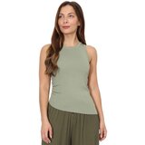 La Modeuse Majice brez rokavov 71582_P168325 Zelena Cene