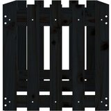 vidaXL Vrtna visoka greda z ograjico bela 150x50x50 cm trdna borovina | Shoptok.si