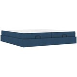  Okvir kreveta s madracem s madracem 2 pcs Plava tkanina | Eponuda.com