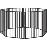  Pasja vrata 8 pcs Črna 60 x 80 cm Cinkana jeklena, (5000232776) | Shoptok.si