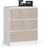 AKORD KOMODA K60 3SZ CLP CAPUCCINO GLOSS, (21703120) Cene