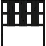  Uzglavlje za krevet crno 95,5 x 4 x 100 cm od masivne borovine | shoptok.hr