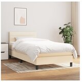  S oprugama i madracem krem 90 x 200 cm od tkanine | shoptok.hr