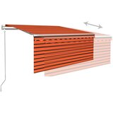  Automatska tenda s roletom 3,5 x 2,5 m narančasto-smeđa | shoptok.hr