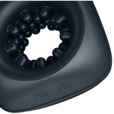 SATISFYER MEN Ring Stroker - punjivi vibrirajući masturbator (crni) | shoptok.hr