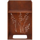 Vrtna saksija Rđa 50 x 50 x 75 cm Otporni čelik | shoptok.hr
