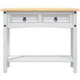  Konzolni stol borovina meksički stil Corona bijeli 90x34,5x73cm | shoptok.hr