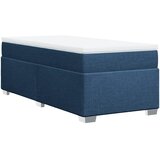  Krevet s oprugama i madracem plavi 100 x 200 cm od tkanine | shoptok.hr