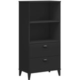 Maison Chic Knjižna omara - Knjižni regal VIKEN črna 60x35x123 cm inženirski les, (21725832) | Shoptok.si