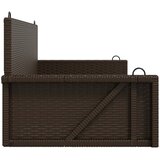  Klupa za ljuljanje smeđa 119 x 56 x 48 cm od poliratana | shoptok.hr