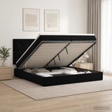  Podesivi krevet s madracem Crna 200 x 200 cm Baršun | shoptok.hr