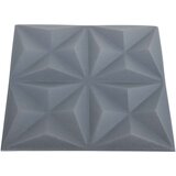  Zidne panele 48 pcs Origami siva 50 x 50 cm XPS pjena | Eponuda.ba