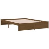  Za krevet od masivnog drva smeđa boja meda 140 x 190 cm | shoptok.hr