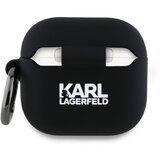 Karl Lagerfeld ETUI SILIKONSKI OVITEK ZA AIRPODS 4 ČRN 3D, (21974960) | Shoptok.si