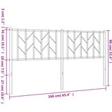  Metalno zamjensko uzglavlje crno 160 cm | Eponuda.ba