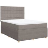 vidaXL Krevet s oprugama i madracem smeđesivi 160x200 cm tkanina | shoptok.hr