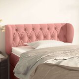  Uzglavlje s ušima ružičasto 93x23x78/88 cm baršunasto | shoptok.hr