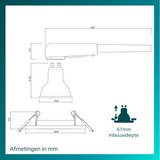 Philips set 3x ugradna svetiljka peridot 1xGU10/7W/230V srebrna | Eponuda.com