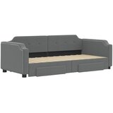  Dnevni krevet na razvlačenje i ladice tamnosivi 90 x 200 cm | shoptok.hr