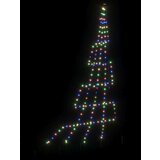 vidaXL LED božično drevesce med 168 LED večbarvno 511 cm Kovina | Shoptok.si