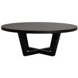 Rowico Crni okrugao stolić za kavu u dekoru hrasta ø 110 cm Boxford – | shoptok.hr