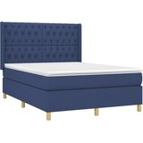  box spring s madracem LED plavi 140x190 cm od tkanine | shoptok.hr