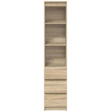 vidaXL Visoka ploča sonoma hrast 37,5x35x180 cm izrađeno drvo | shoptok.hr