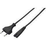 sygonix Napajalni kabel\, evro vtič\, ravni/C7 ravni\, 3 m\, črni SY-5043504 tok napajalni kabel črna 3.00 m, (20414679) | Shoptok.si