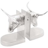 vidaXL držači za knjige Set od 2 Srebrni Aluminij 21,5 x 15,5 x 20 cm | shoptok.hr
