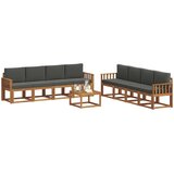  Set vanjskih sofa 9 kom. Prirodna i antracit | shoptok.hr