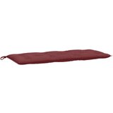  Jastuk za vrtnu klupu crvena boja vina 120x50x7 cm od tkanine | shoptok.hr