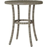  3-dijelni bistro set od poliratana s jastucima sivi - Siva 1 | shoptok.hr