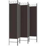 Sobna pregrada s 6 panela smeđa 240x200 cm od tkanine | shoptok.hr