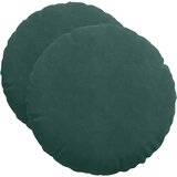  Jastučići za sjedenje 2 pcs Tamnozelena Ø50 x 19 cm Baršun | Eponuda.com