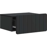  Stenski nočni omarici s predalom 2 pcs Črna 49 x 34,5 x 24 cm, (5000209984) | Shoptok.si