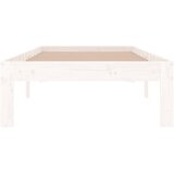  Okvir za krevet od masivnog drva bijeli 75 x 190 cm mali | Eponuda.com