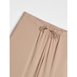 Sinsay Wide leg hlače s viskozom i vezanjem u struku i na nogavicama | shoptok.hr