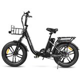 Samebike C05 Pro Step-through zložljivo e-kolo, 500 W 36 V 13 Ah, debela pnevmatika, črna, (21960422) | Shoptok.si