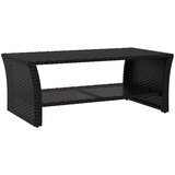  Stolić za kavu crni 100 x 50 x 40 cm od poliratana | shoptok.hr