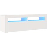 TV ormarić s LED svjetlima bijeli 120 x 35 x 40 cm | shoptok.hr