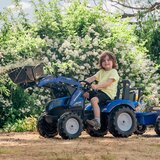 Falk traktor na pedale s prikolicom New Holland - plavi 3+ | shoptok.hr