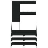  Stalak za odjeću sa spremištem za cipele crni 100 x 40 x 184 cm | shoptok.hr