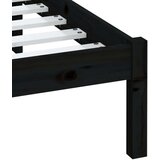  Posteljni okvir črn iz borovine 200x200 cm, (20644093) | Shoptok.si