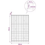  Gabion s žicom debljine 3 5 mm i mrežom 10x10 cm 100x30x150 cm - 30 cm 150 cm 100 cm | shoptok.hr