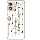 Teracell silikonska maska za Motorola Moto E13 Flower Print Skin bela Cene