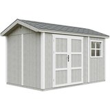 Timbela Vrtna hišica vrhunske kakovosti 8,68 m² - V252x250x412 cm - s tlemi in bitumenskimi ploščicami - M914A-TUNDRA GREY, (5000117204) | Shoptok.si
