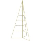  Metalna božićna jelka KUOPIO 140 cm Čelik Zlatno Slike