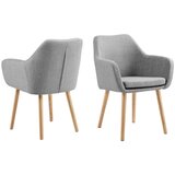 Livetastic Naslanjač Holz, Svetlo Siva | Shoptok.si